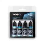 Vallejo 77264 - Farb-Set, TMM Hydra Turquoise (4 x 18 ml)